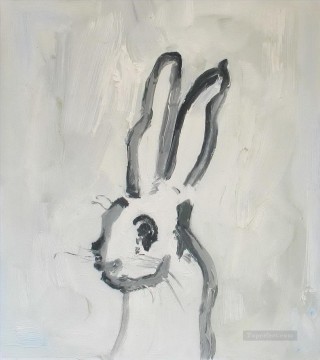 Rabbit Bunny Hare Painting - bunny thick paints